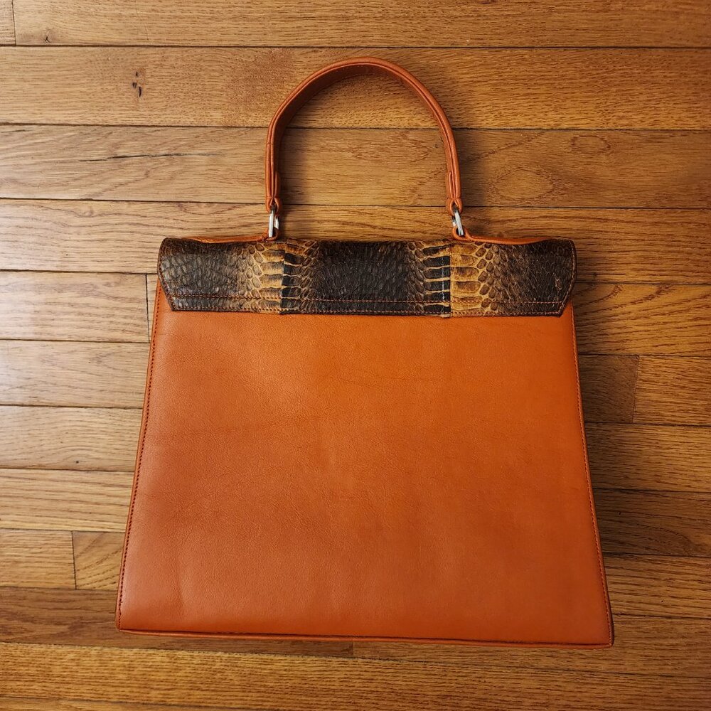 Veari Genuine Leather Python Purse - image 4